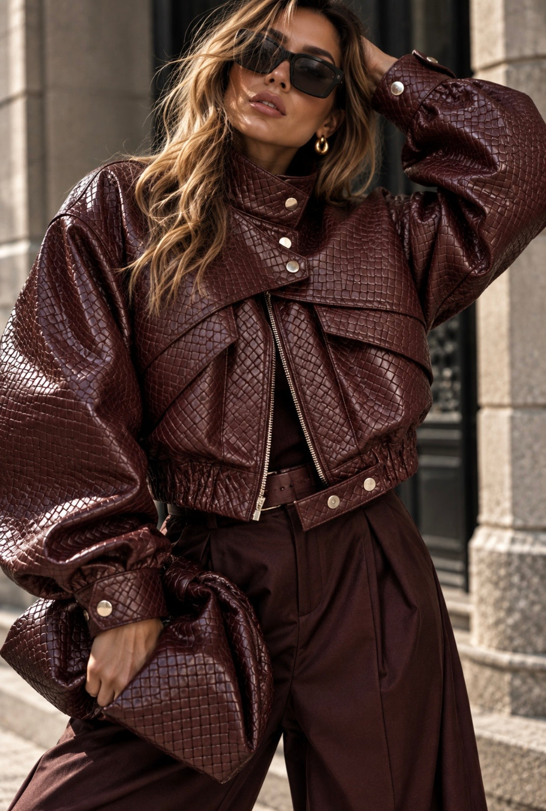 MAREN JACKET - BORDEAUX