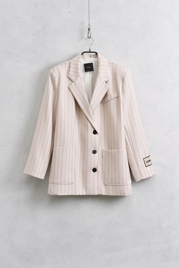 Pinstripe Blazer