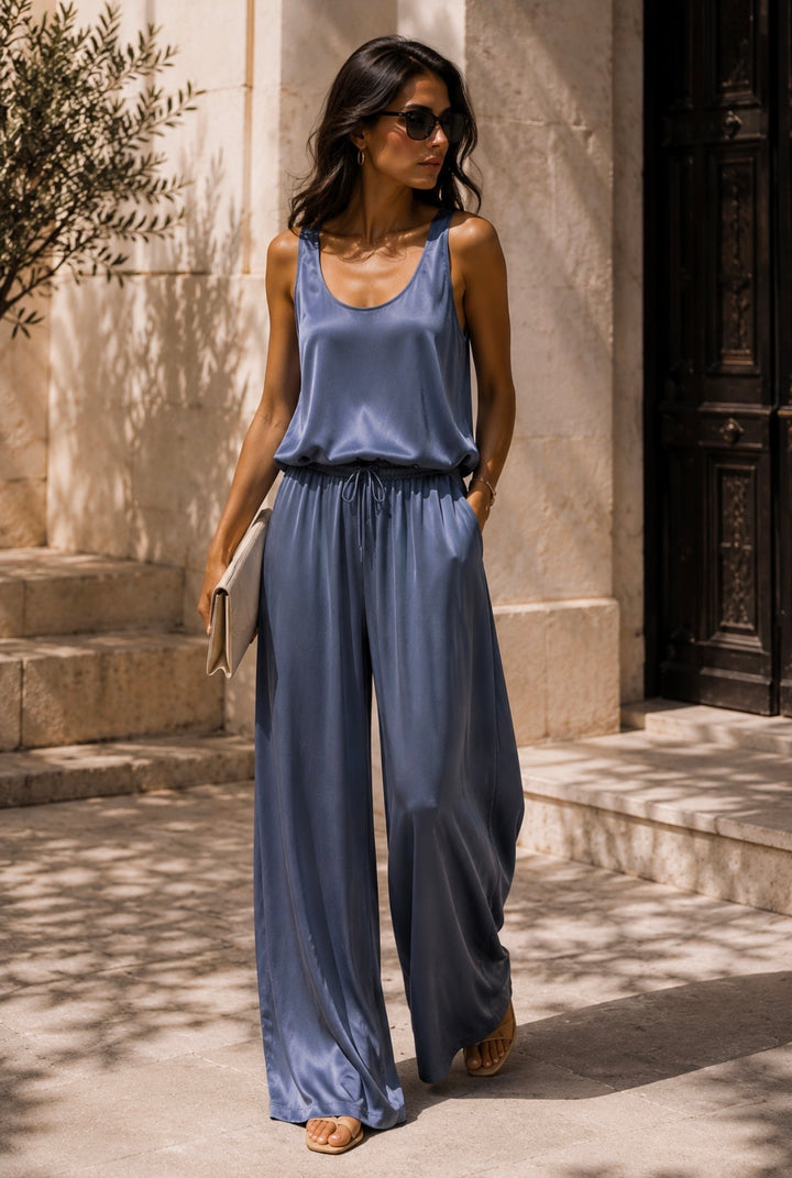 MIRAGE TOP – STEEL BLUE