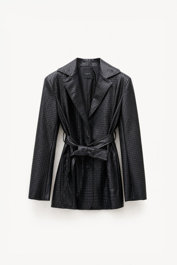 CROCO BLAZER – BLACK