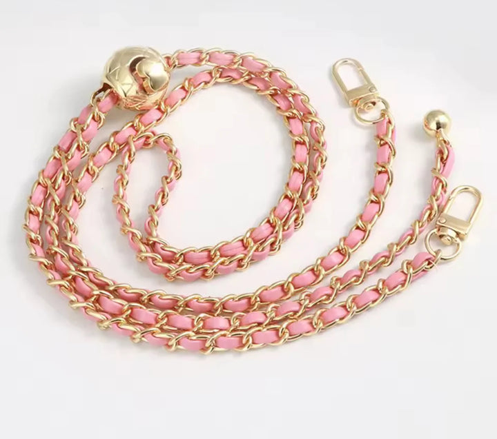 CHAIN DE LUXE – HANDY-KETTE IN PINK & GOLD