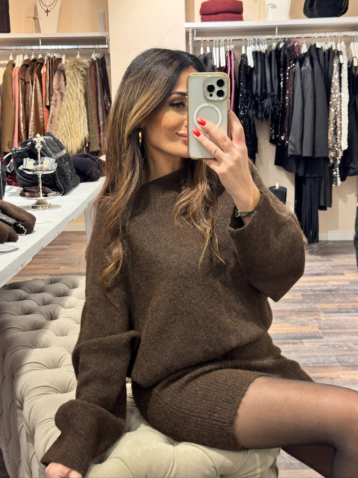 LUNA DRESS – CHOCOLATE