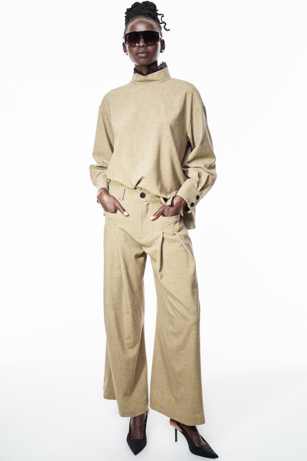 Lace Accent Suit Set