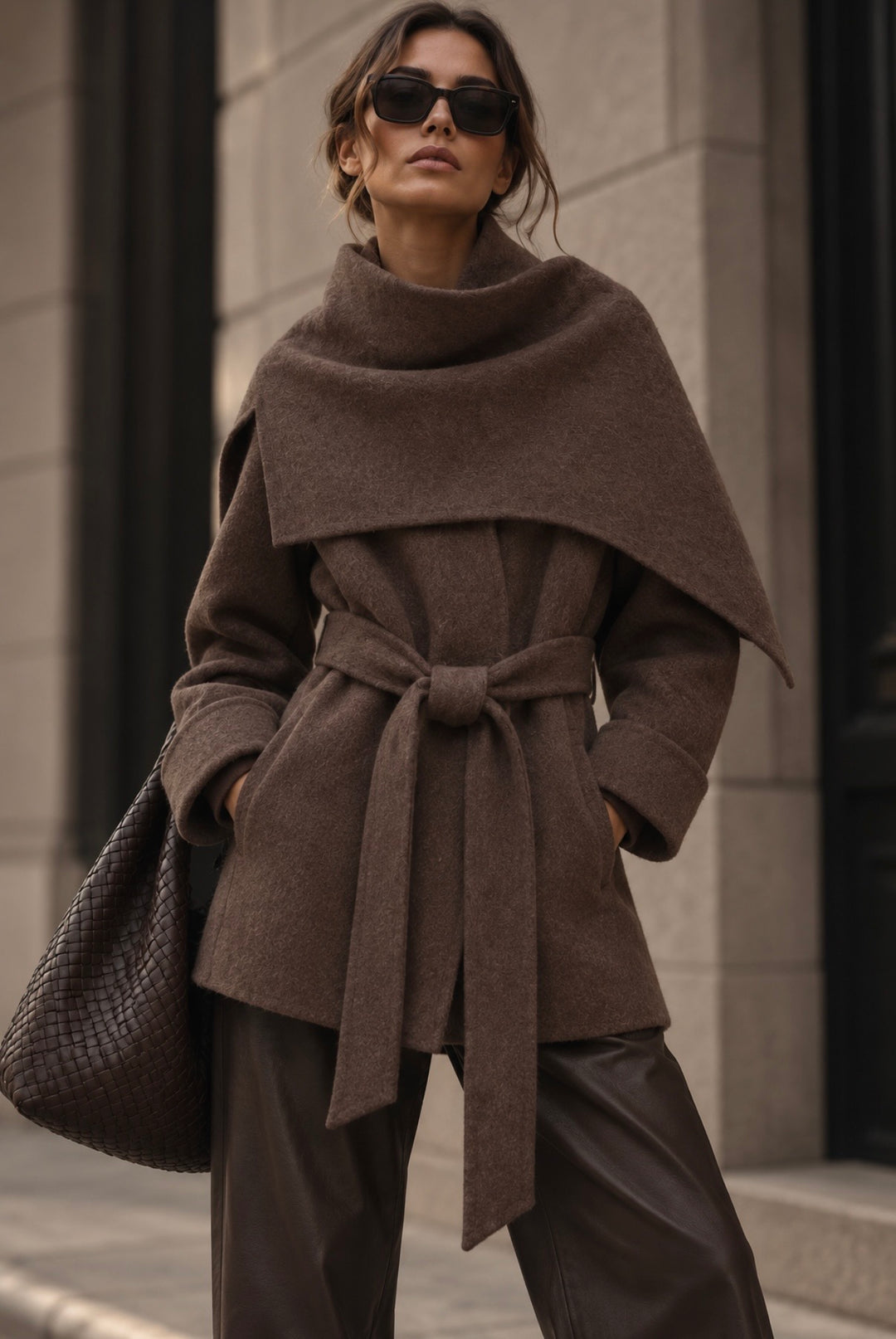 GESINE WOOL JACKET – CHOCOLATE