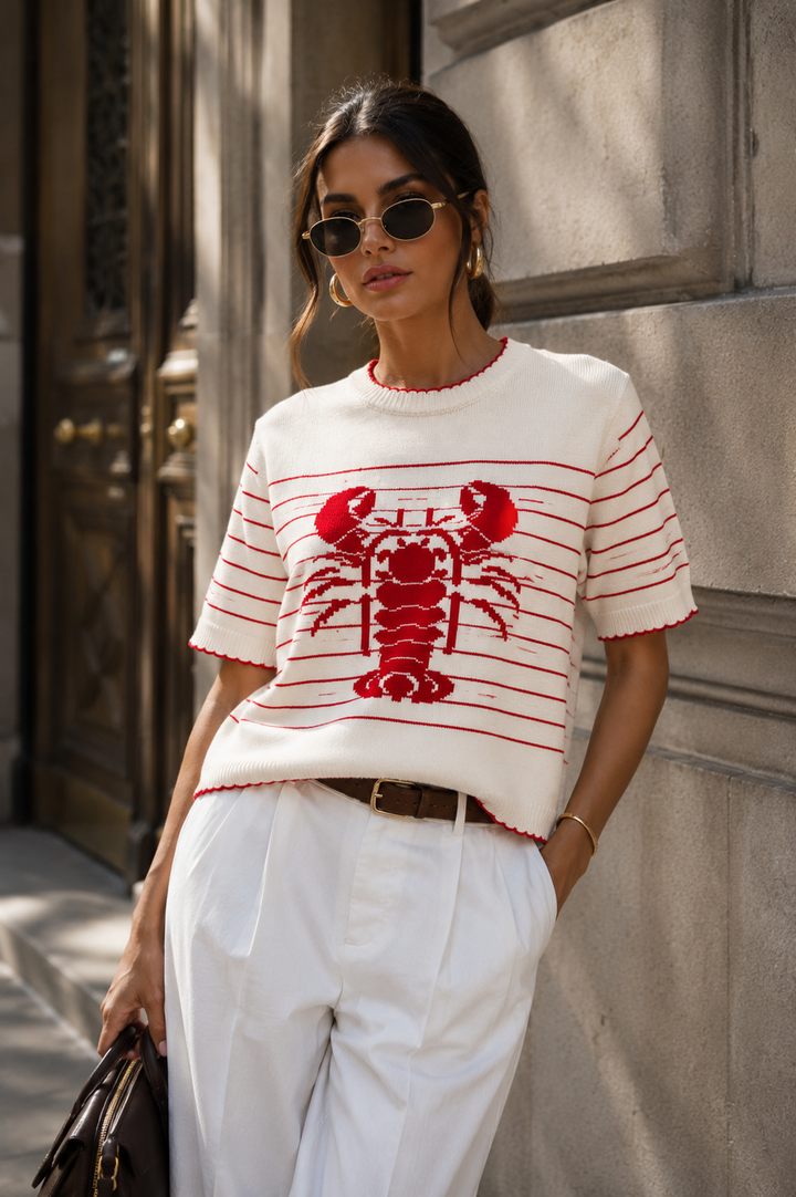 LOBSTER KNIT PULLOVER