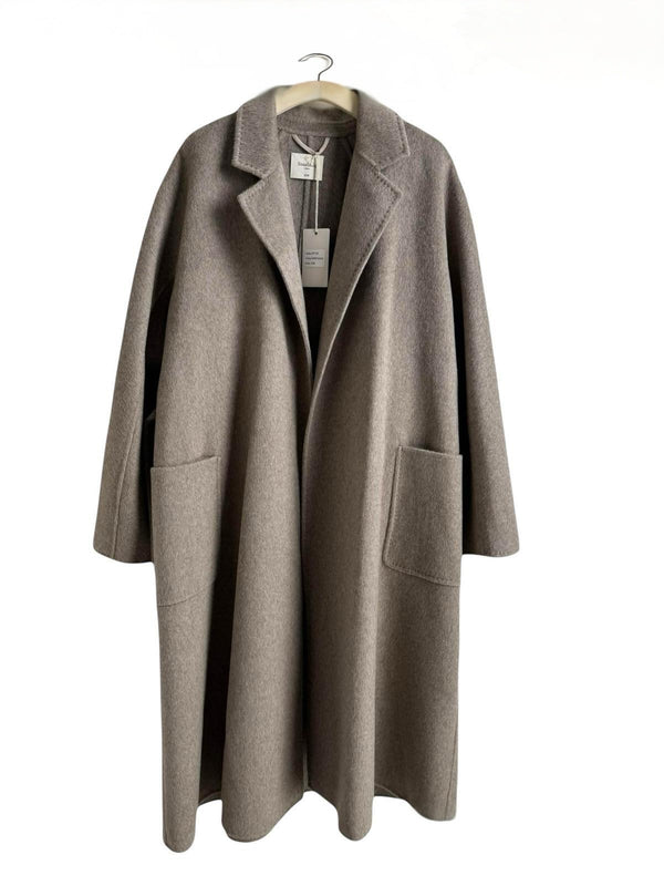 Woll-Cashmere Mantel  – Taupe