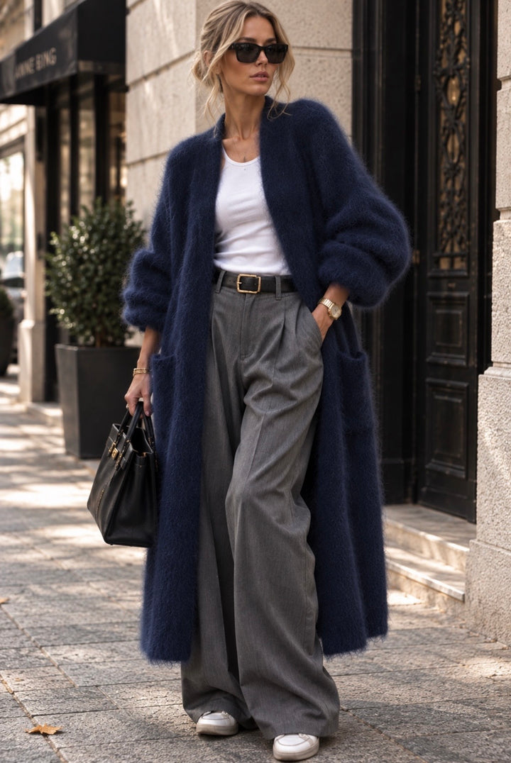 PARIS MOHAIR CARDIGAN – NAVY