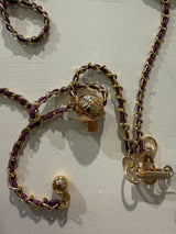 Chain de Luxe – Handy-Kette in Flieder & Gold
