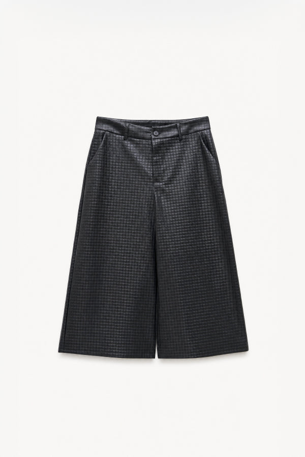 CROCO CULOTTE – BLACK