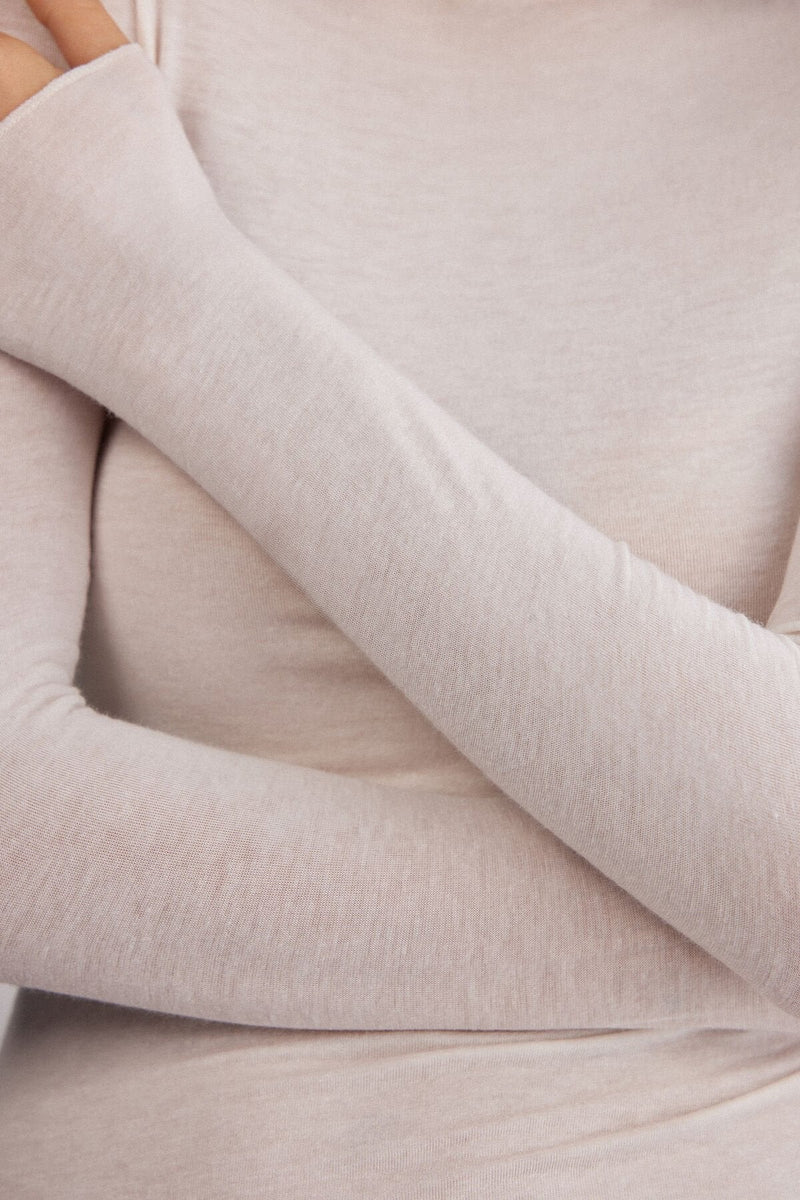 Cashmere Rollkragenpullover – Off-White