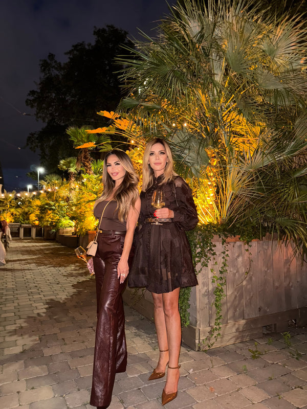 High Rise Leather Pants