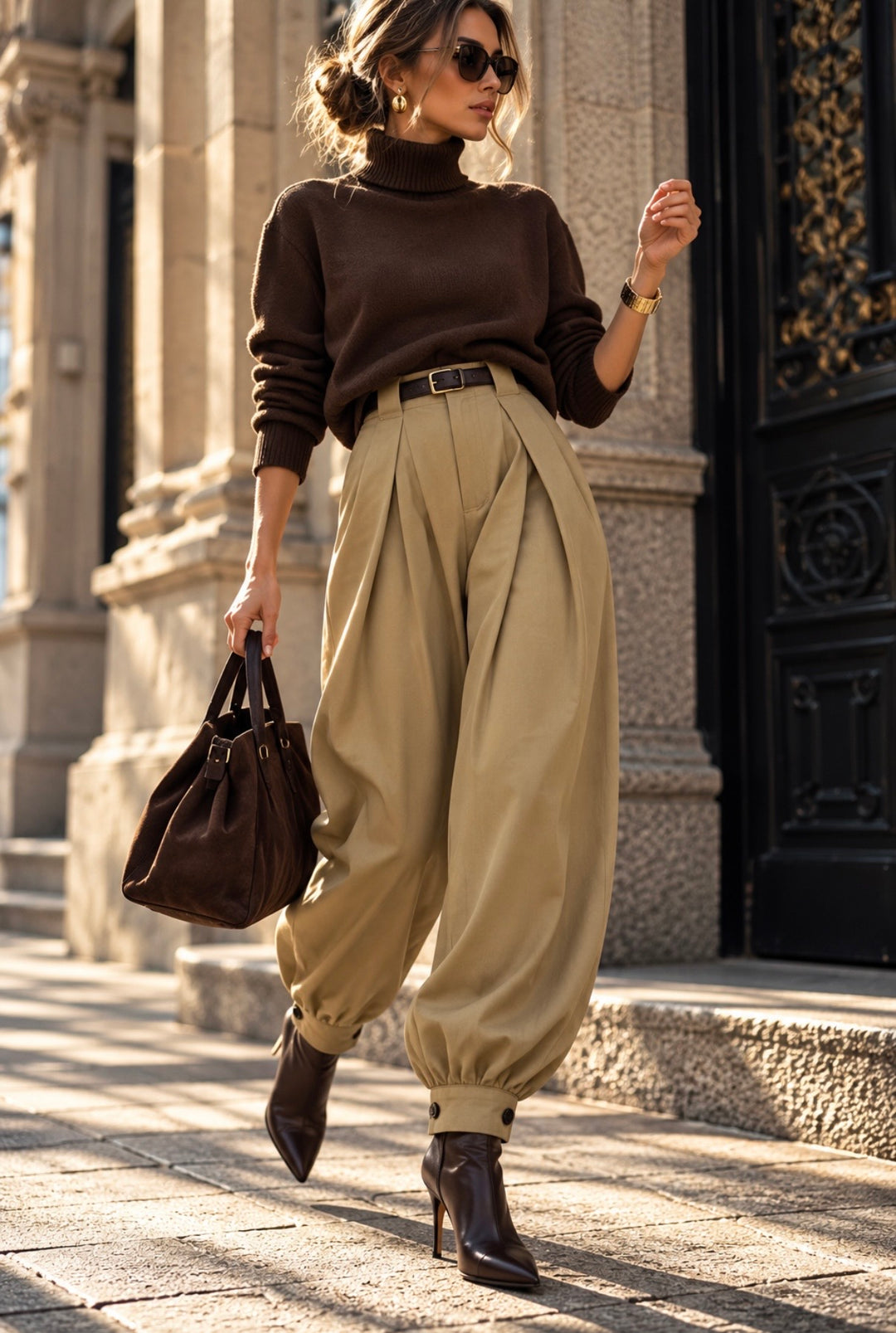 SILHOUETTE PANTS – BEIGE