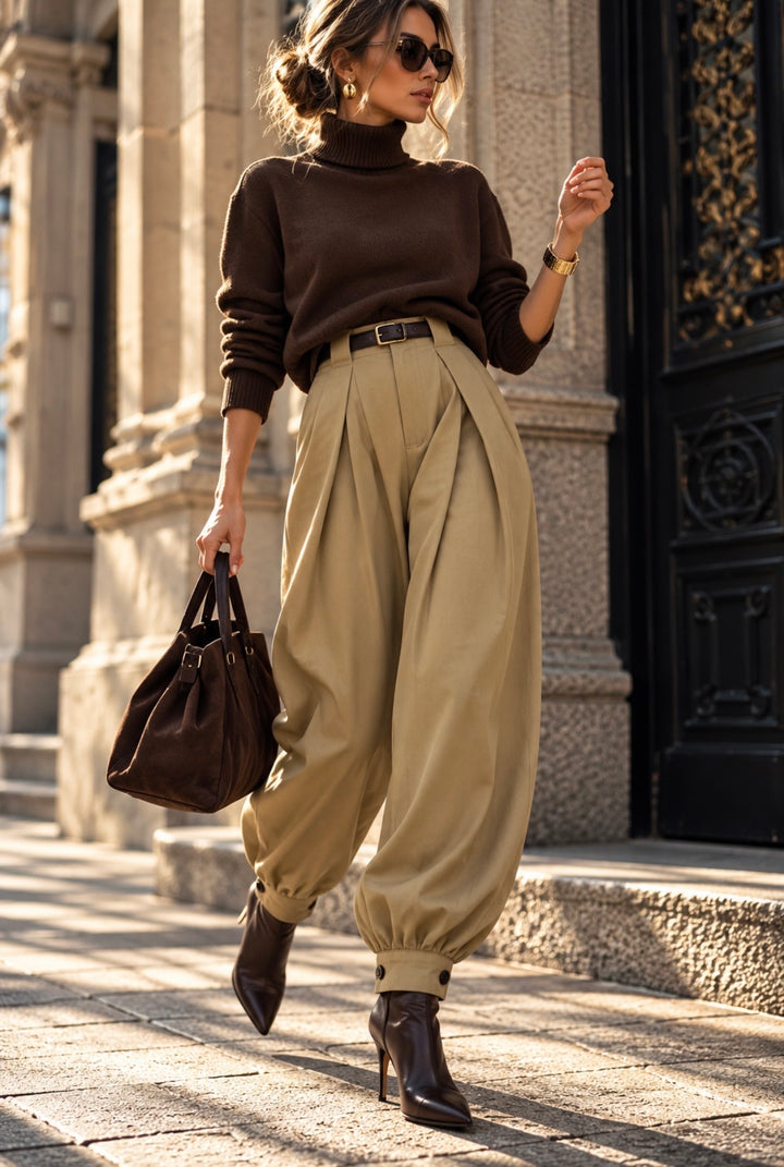 SILHOUETTE PANTS – BEIGE