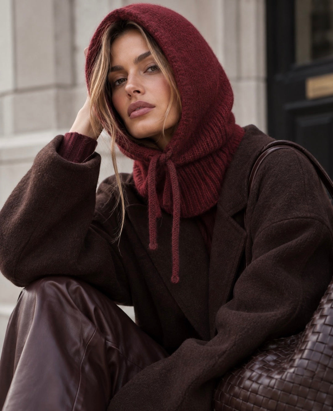 BALACLAVA KNIT – BORDEAUX