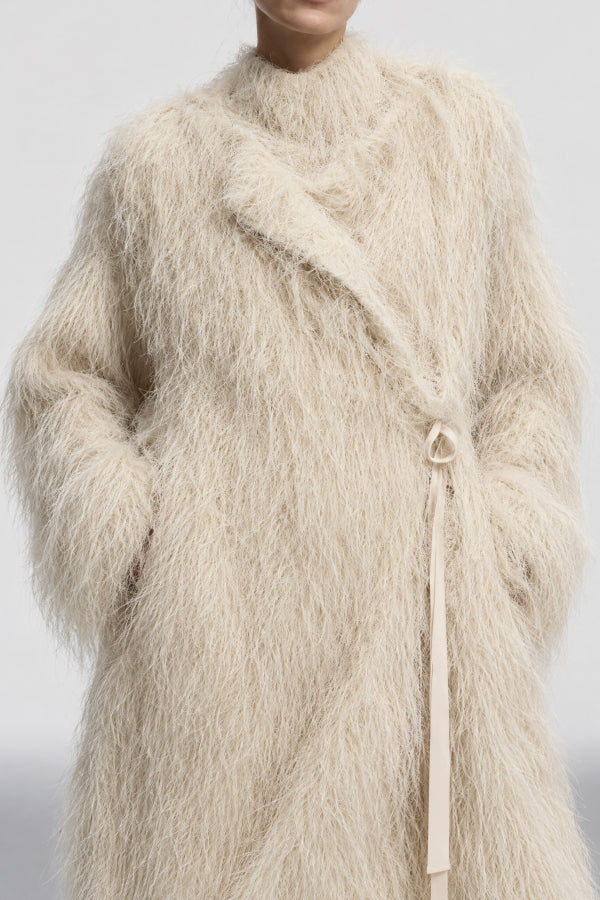 THE FRINGE COAT – IVORY