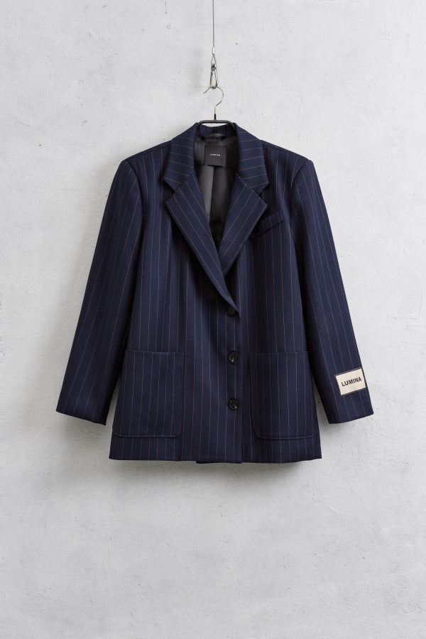 Pinstripe Blazer