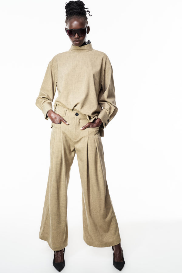 Lace Accent Suit Set