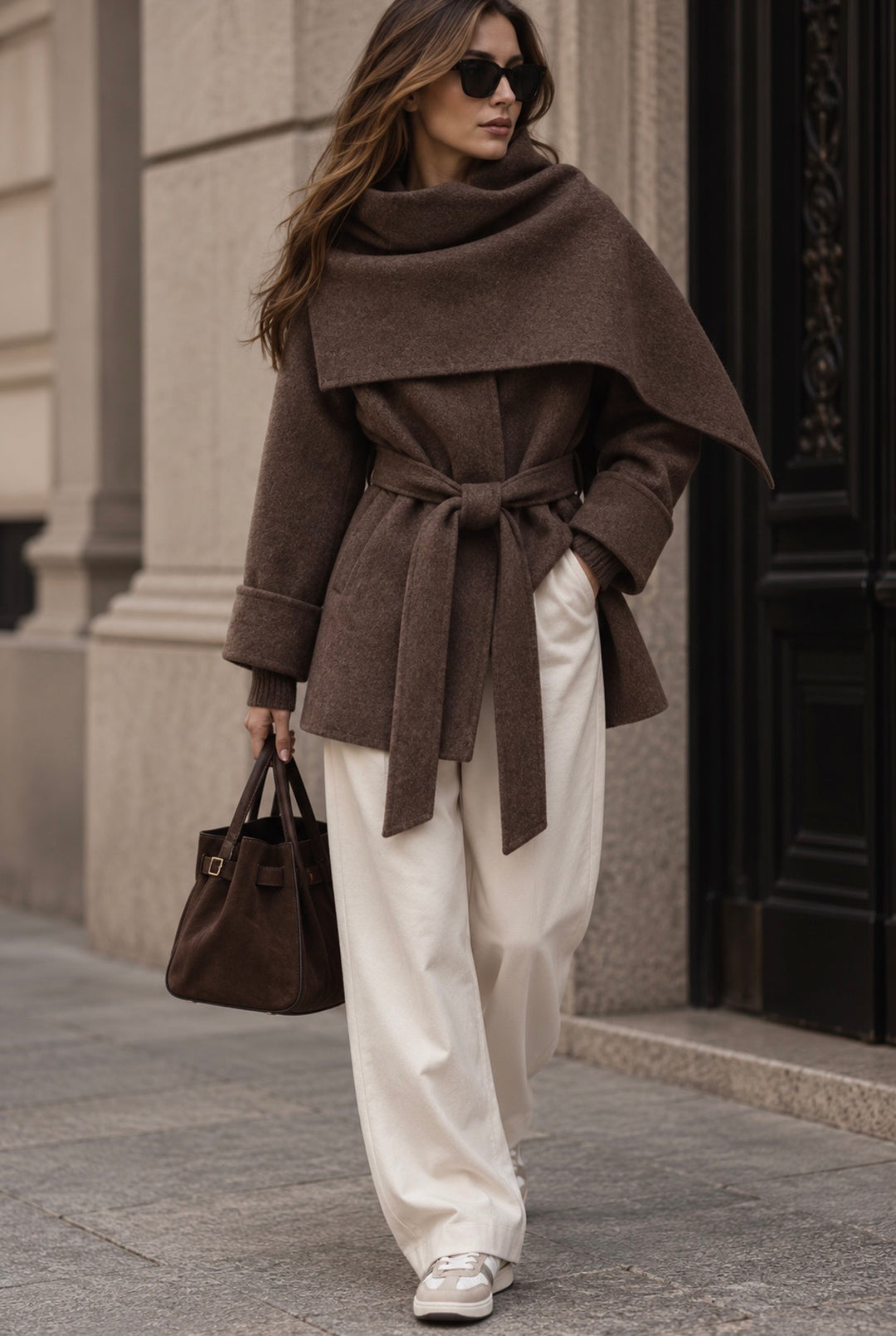 GESINE WOOL JACKET – CHOCOLATE
