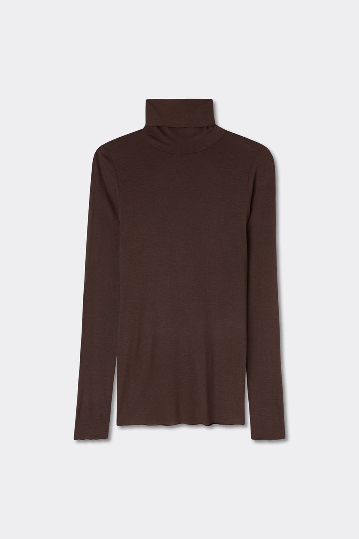 CASHMERE TOUCH ROLLKRAGENPULLOVER - BRAUN