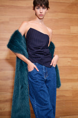 Pinstripe Bandeau-Top