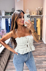 White Romance Top