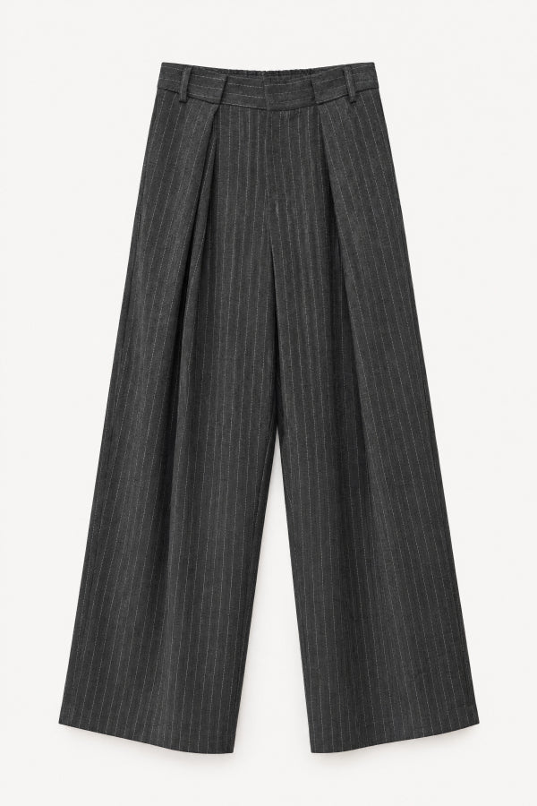 PINSTRIPE PANTS - ANTHRACITE