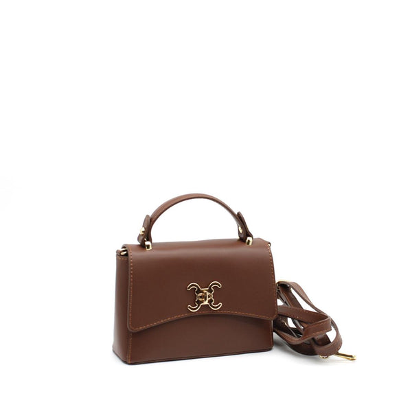 Leather Bag mit Signature-Emblem – Braun