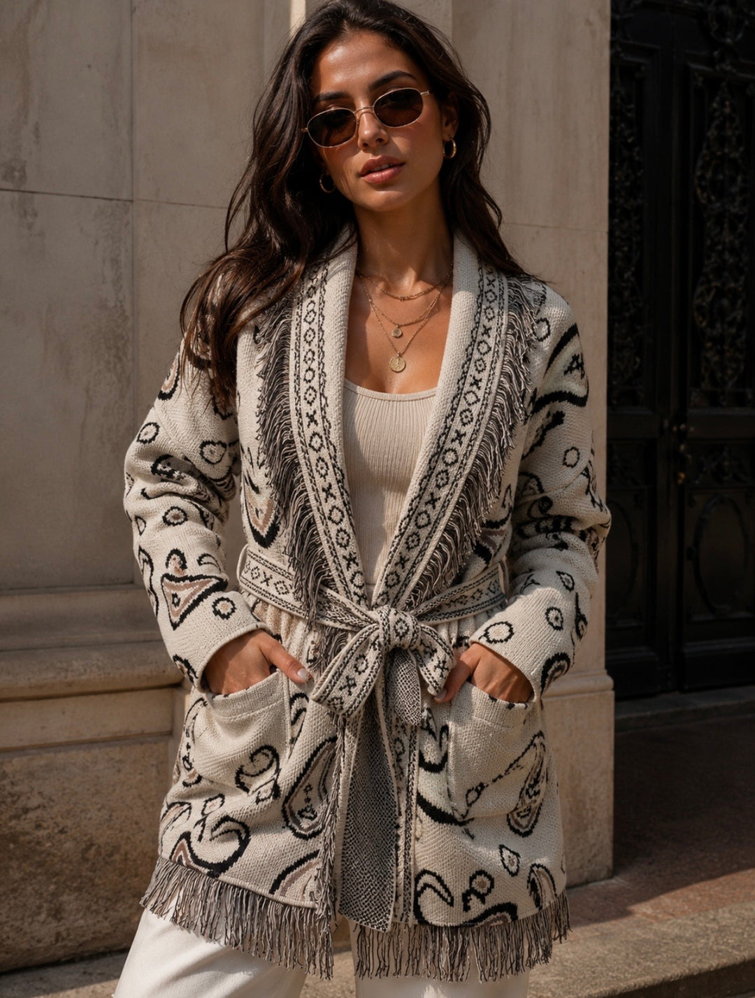 MAJE CARDIGAN – Soft Ivory