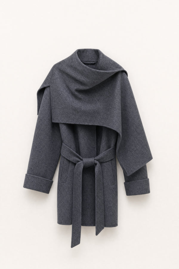 GESINE WOOL JACKET - CHARCOAL GREY