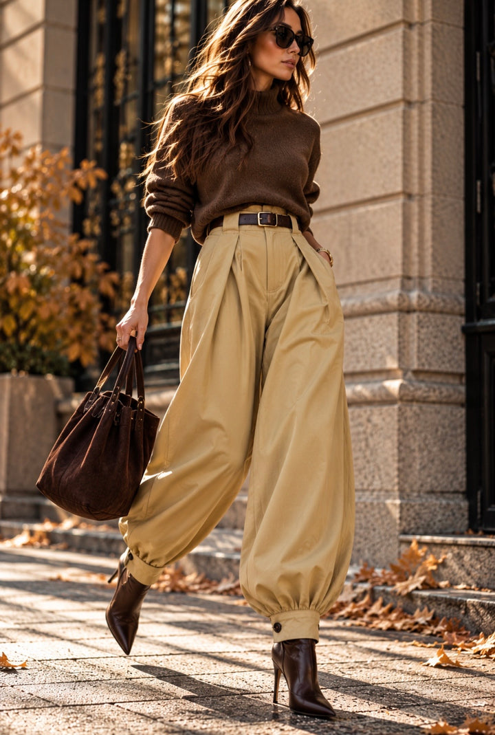 SILHOUETTE PANTS – BEIGE