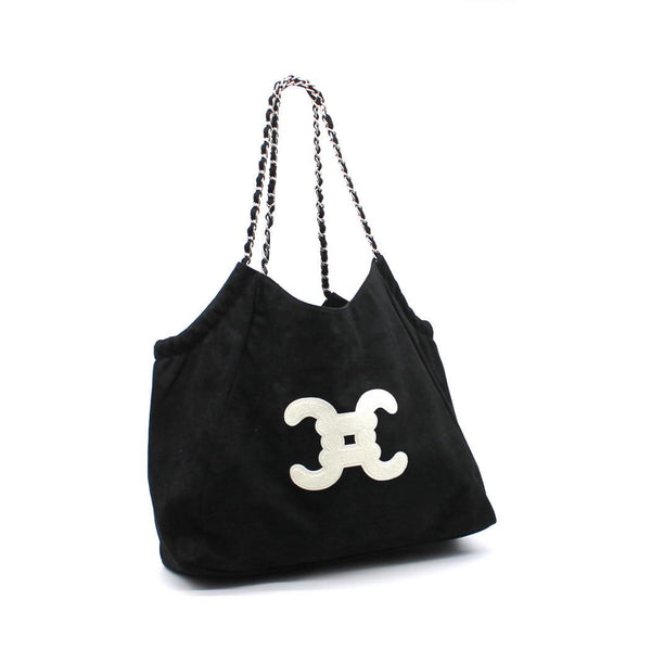 Iconic Suede Bag – Black