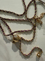 Chain de Luxe – Handy-Kette in Flieder & Gold