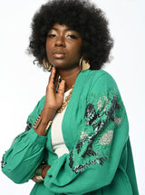 Emerald Éclat Kimono