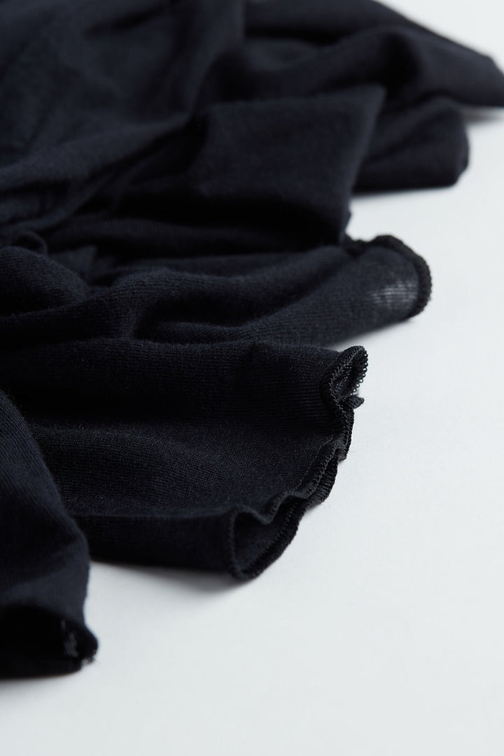 CASHMERE TOUCH ROLLKRAGENPULLOVER - SCHWARZ