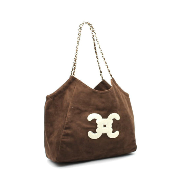 Iconic Suede Bag - Chocolate
