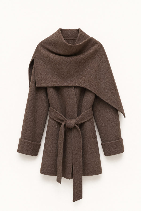 GESINE WOOL JACKET – CHOCOLATE