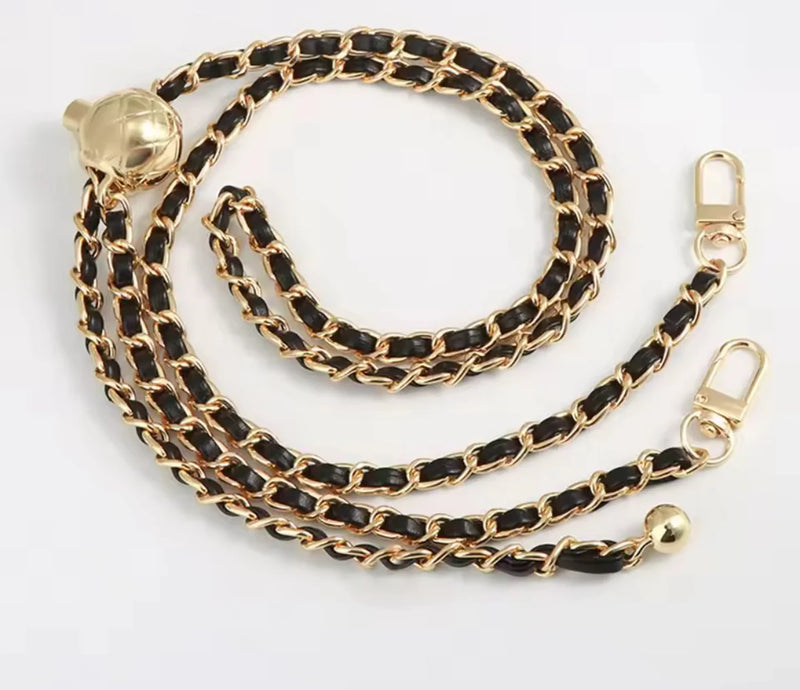 Chain de Luxe – Handy-Kette in Schwarz & Gold
