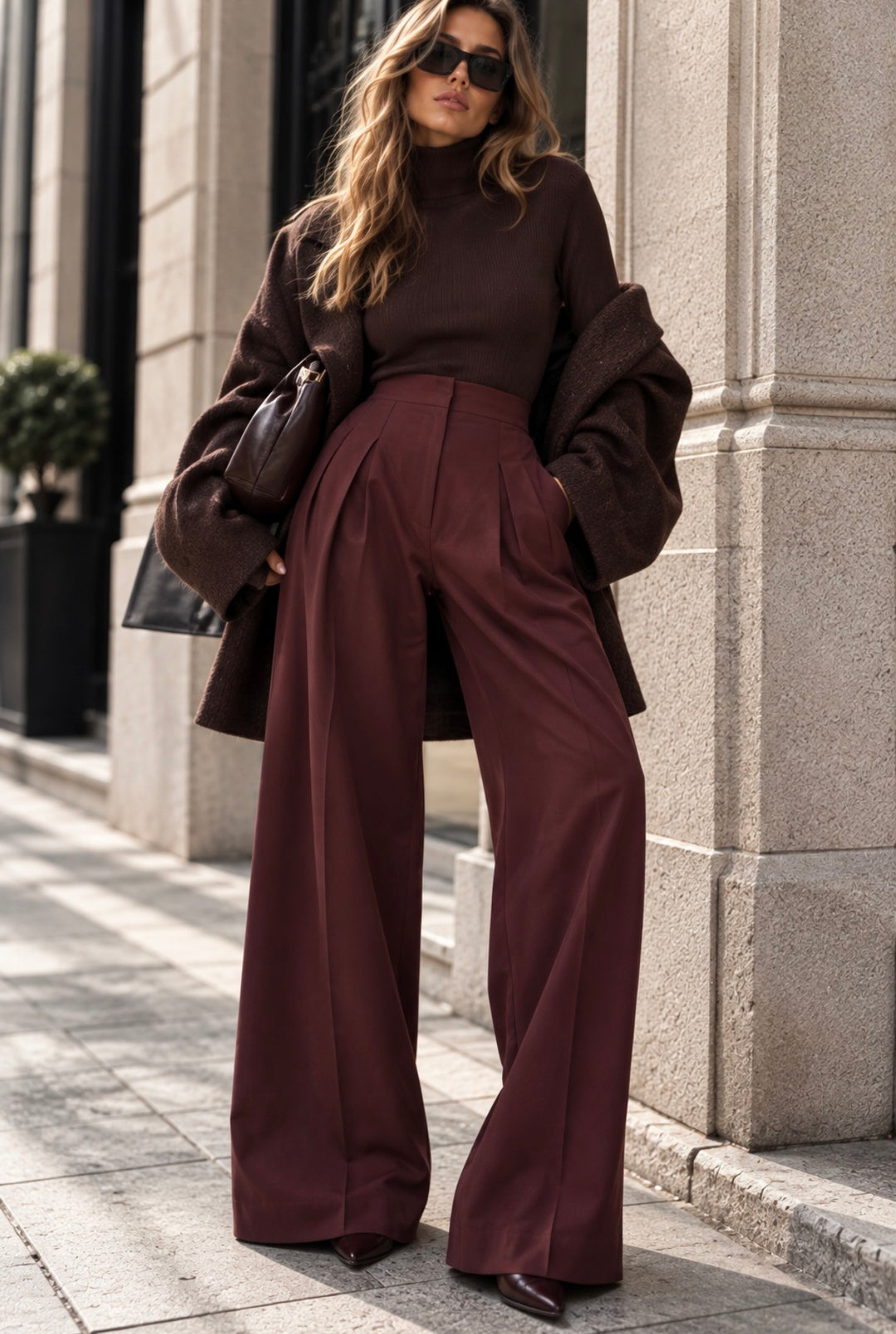 AVELIE PANTS – BORDEAUX