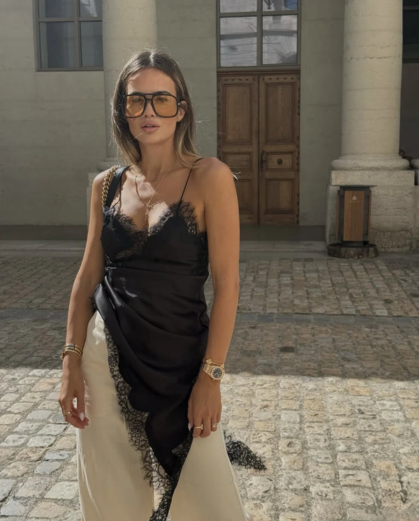 Satin Lace Slip Top