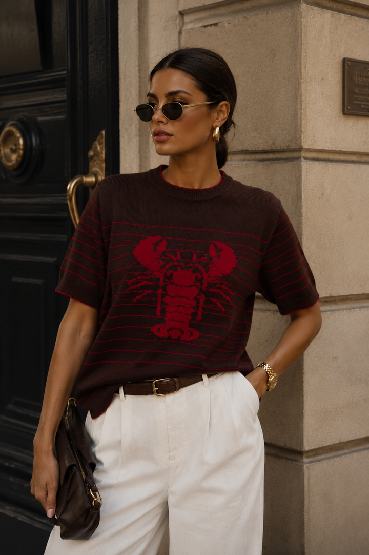 LOBSTER KNIT PULLOVER