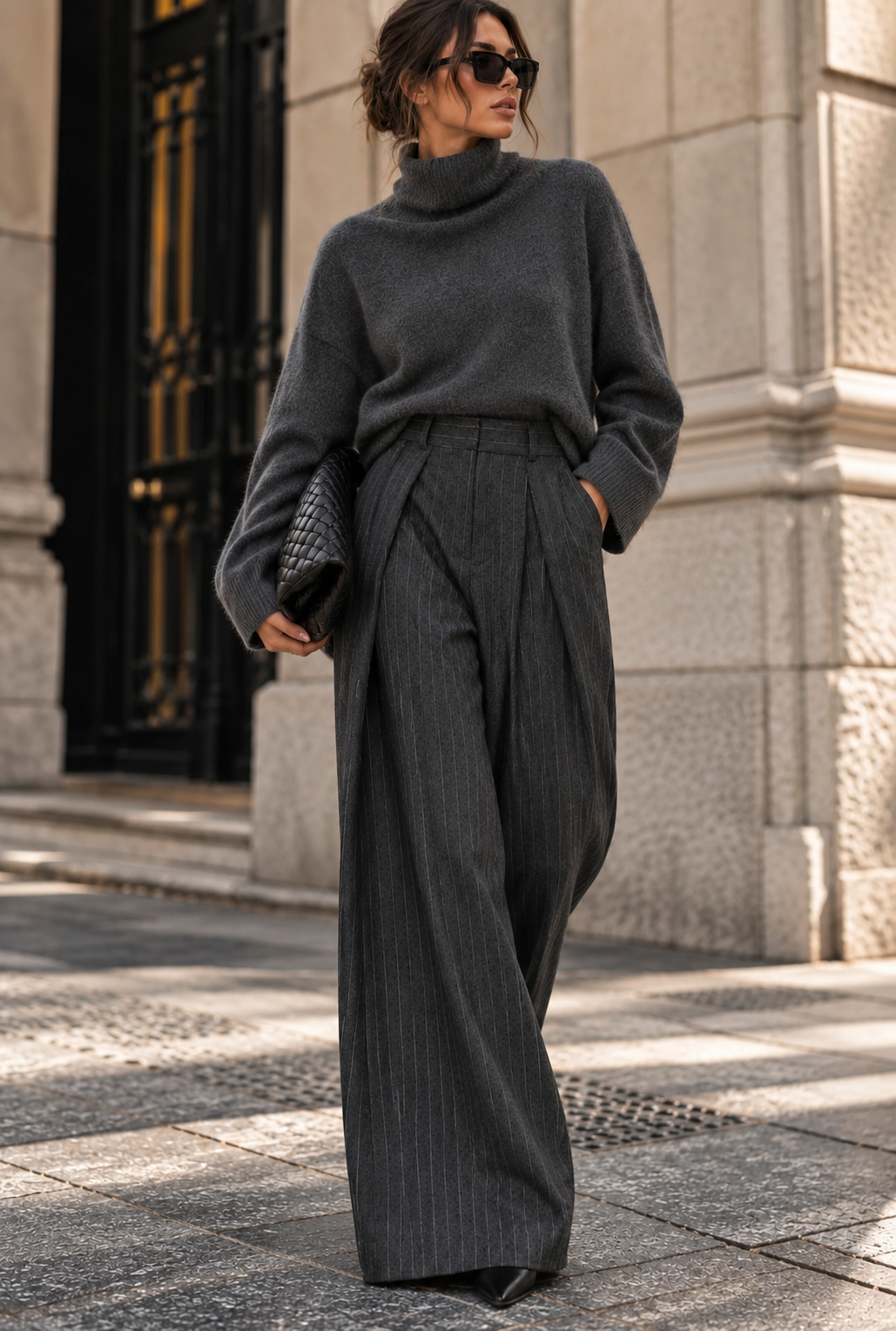 CASHMERE PULLOVER - DARK GREY