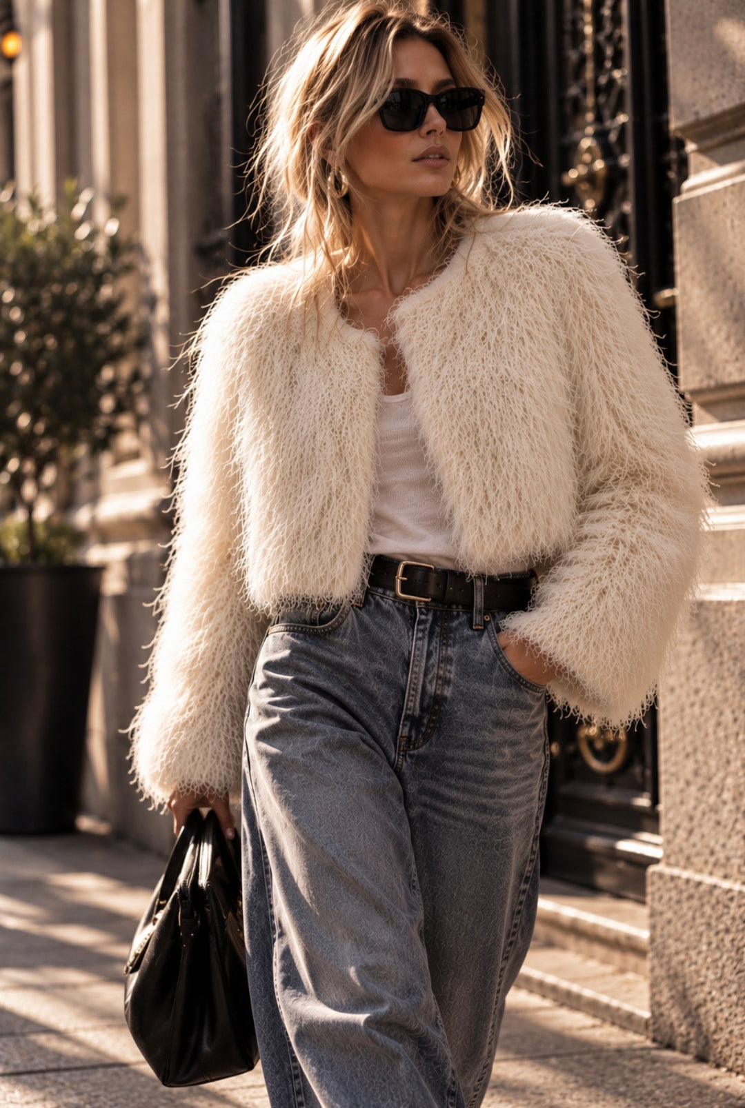 THE FRINGE JACKET – IVORY
