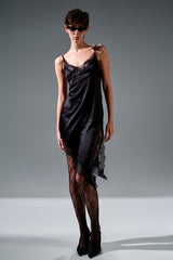 Lace Statement Dress - Black