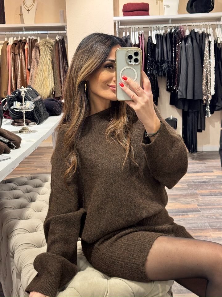 LUNA DRESS – CHOCOLATE