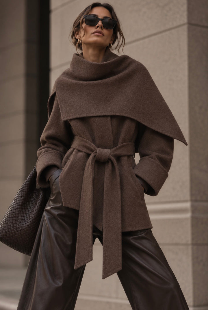 GESINE WOOL JACKET – CHOCOLATE