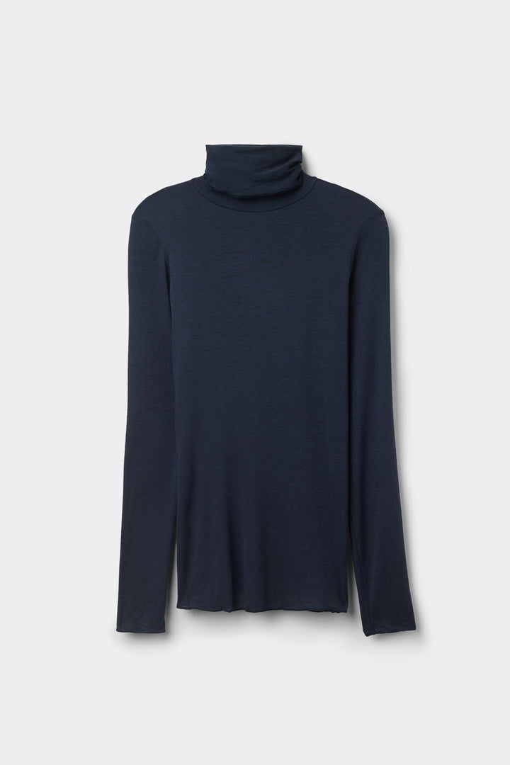 CASHMERE TOUCH ROLLKRAGENPULLOVER - NAVY
