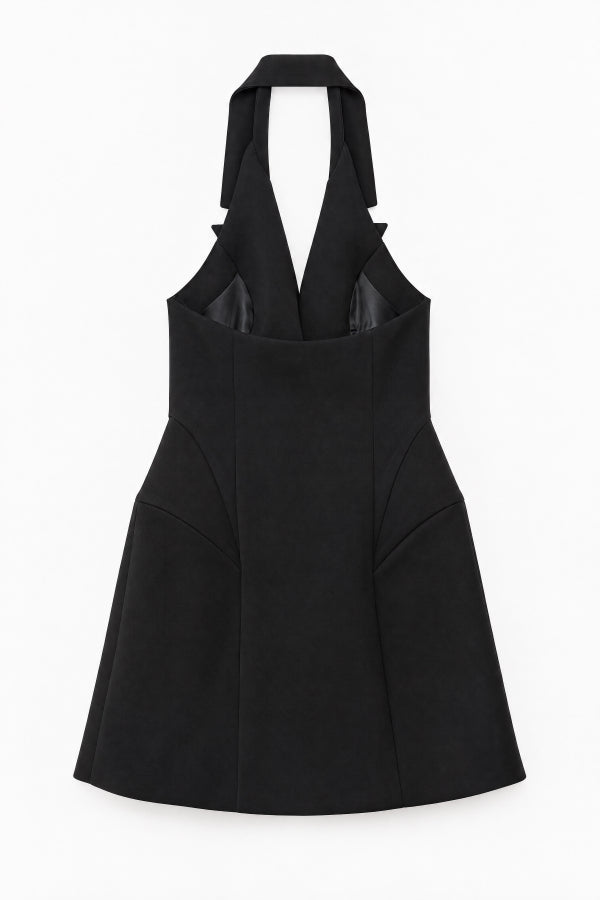 OPEN BACK DRESS – BLACK