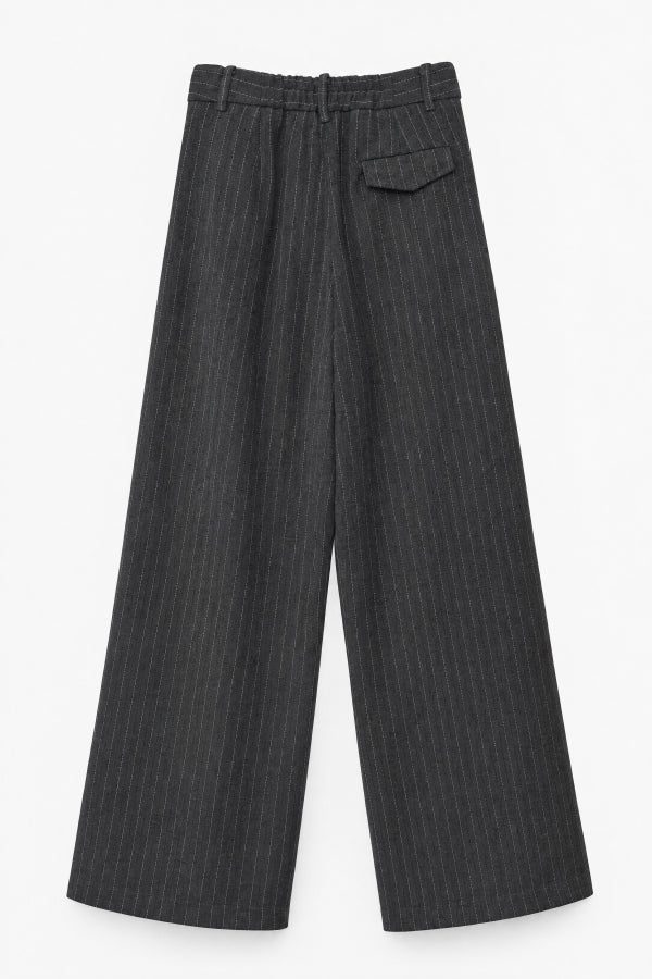 PINSTRIPE PANTS - ANTHRACITE
