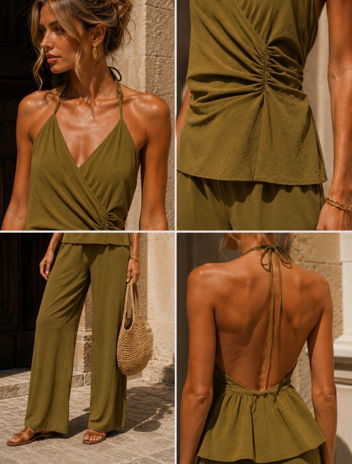 MORGAN JUMPSUIT- SAGE GREEN
