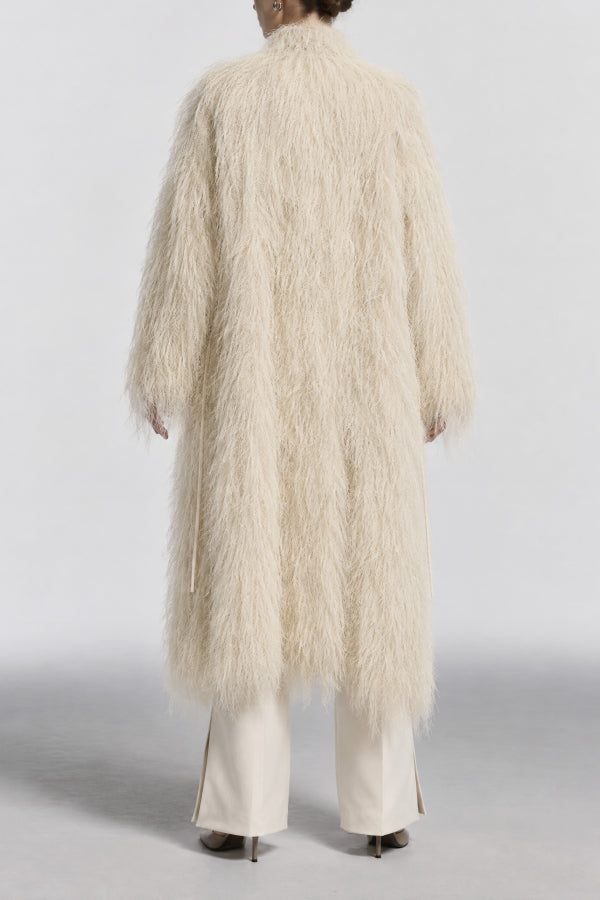 THE FRINGE COAT – IVORY